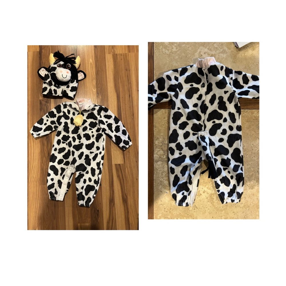 Cow Print Kids One Piece Costume